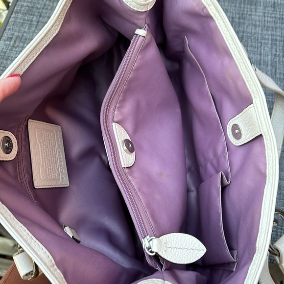 Coach Pebbled Penelope Leather Carryall Handbag Shoulder Bag F19044 Purse - Picture 12 of 12